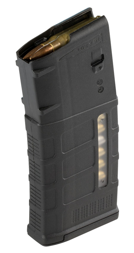 Magpul MAG577BLK PMAG GEN M3 25rd Detachable with Window 308 Win/7.62x51mm NATO for AR-10/M110/SR25 Black Polymer