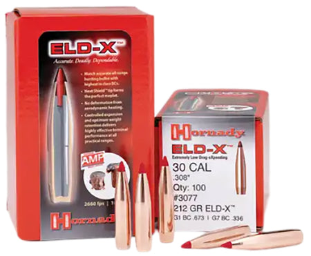 Hornady ELD Match .308 208gr High-BC Target Reloading Bullets 100 Per Box