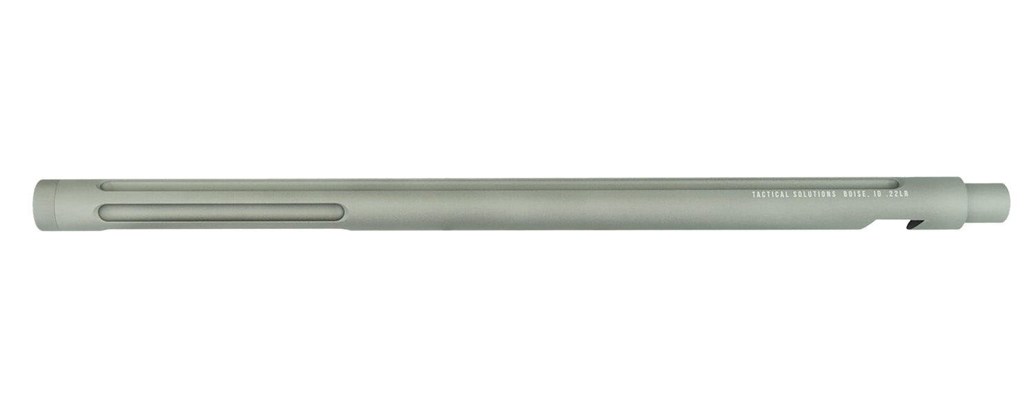 Tactical Solutions X-Ring Barrel 22 LR 16.50" Gunmetal Gray Aluminum Bull Fluted Threaded for Ruger 10/22