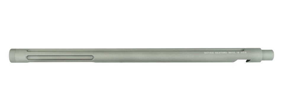 Tactical Solutions X-Ring Barrel 22 LR 16.50" Gunmetal Gray Aluminum Bull Fluted Threaded for Ruger 10/22