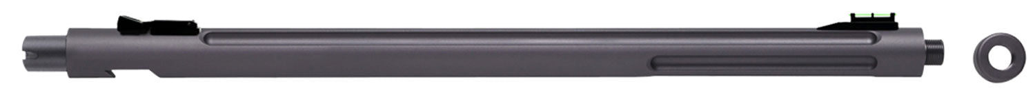 Tactical Solutions X-Ring Barrel 22 LR 16.50" Gunmetal Gray Aluminum Bull Fluted Threaded with Sights for Ruger 10/22