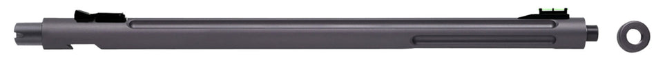 Tactical Solutions X-Ring Barrel 22 LR 16.50" Gunmetal Gray Aluminum Bull Fluted Threaded with Sights for Ruger 10/22