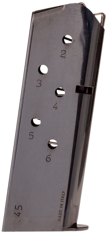 Taurus 358001401 1911 Officer 6-Round .45 ACP Blued Metal Magazine
