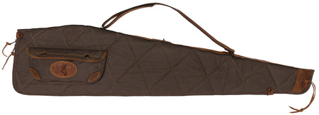 Browning 1413886948 Lona 48" Flint/Brown Canvas Rifle Case with Closed-Cell Foam Padding