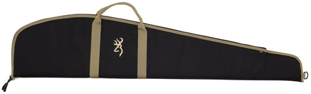 Browning 1410049244 Plainsman 44" Black/Tan 600D Polyester Rifle Case with Foam Padding
