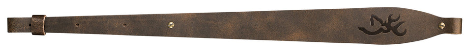 Browning Big Buckmark Brown Leather Adjustable Rifle Sling