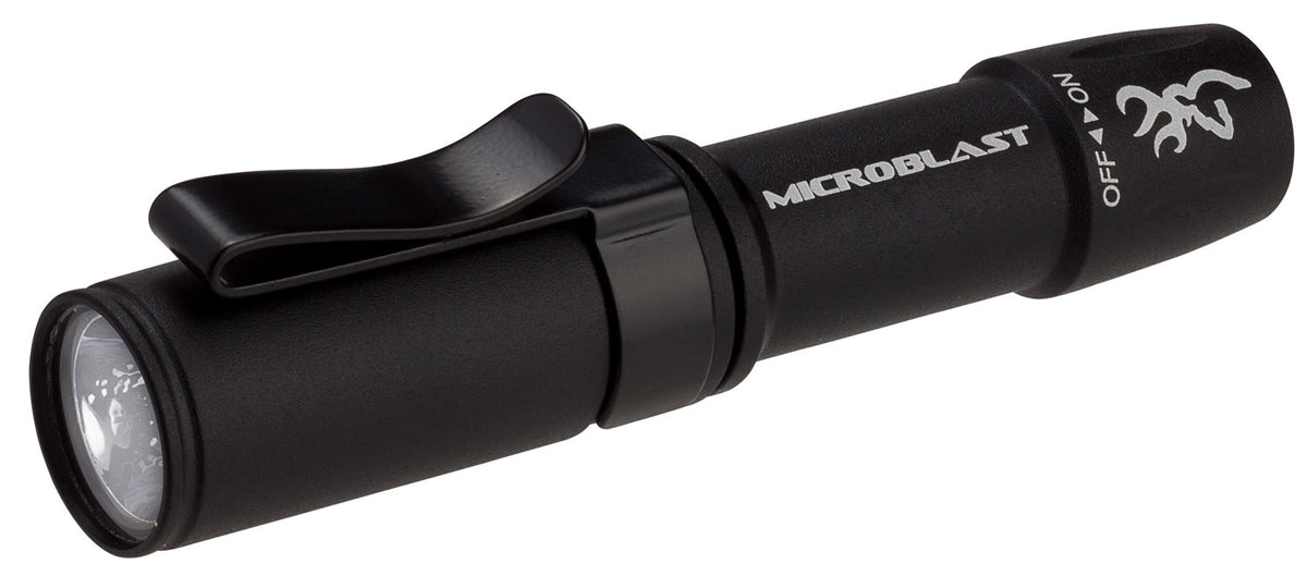 Browning 3712114 Microblast AAA Compact Flashlight Black 72 Lumens White Nichia LED