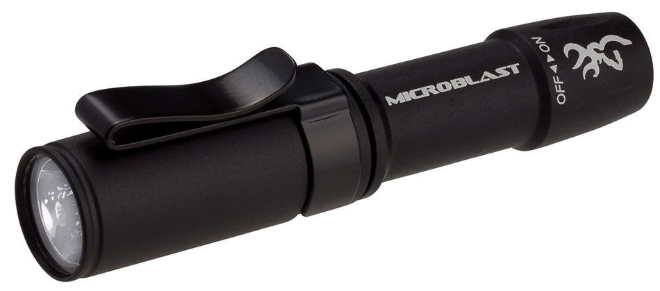 Browning 3712114 Microblast AAA Compact Flashlight Black 72 Lumens White Nichia LED