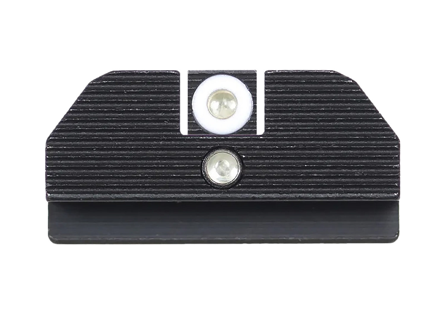 Night Fision GLK001015WGZ Student of the Gun Accur8 Tritium Night Sights Glock 17/17L/19 White Outline Front