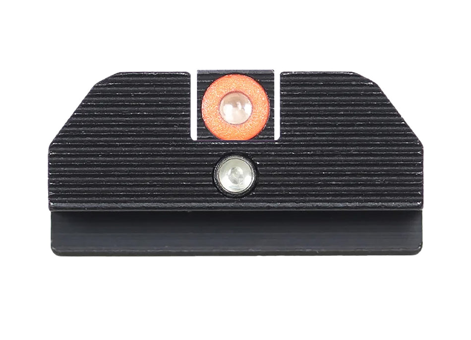 Night Fision GLK001015OGZ Student of the Gun Accur8 Tritium Night Sights Glock 17/17L/19 Orange Outline Front