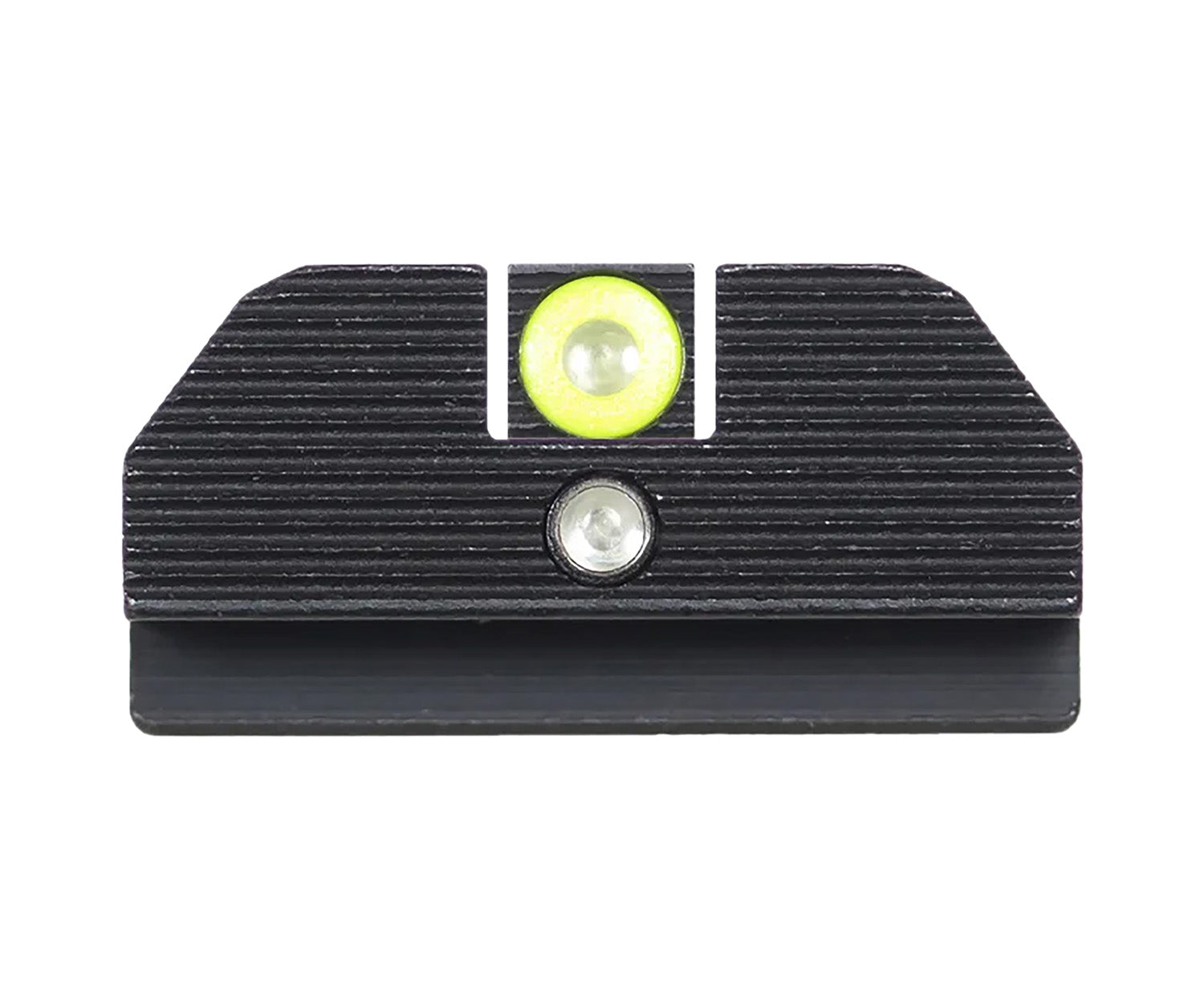 Night Fision GLK001015YGZ Student of the Gun Accur8 Tritium Night Sights Glock 17/17L/19 Yellow Outline Front