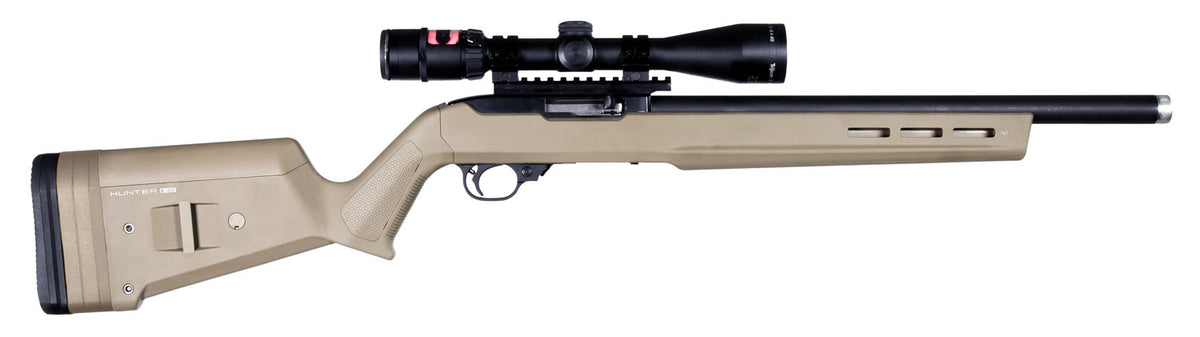 Magpul MAG548-FDE Hunter X-22 Fixed Stock Adjustable Comb Flat Dark Earth for Ruger 10/22
