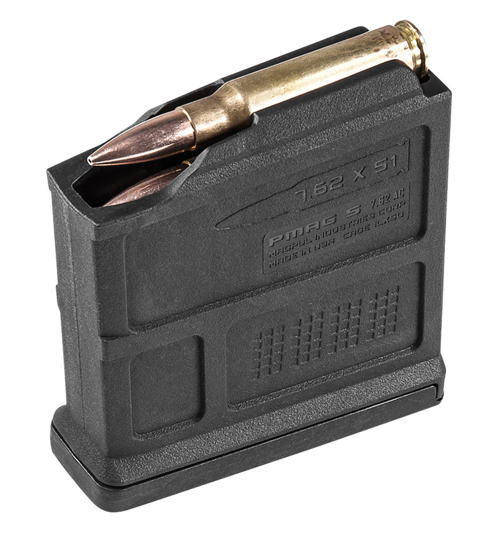 Magpul MAG549BLK PMAG AICS 5rd 308 Win/7.62x51mm NATO Short Bolt Action Rifle Magazine Black Polymer