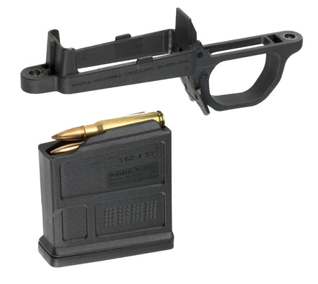 Magpul MAG497-BLK Bolt Action Magazine Well for Remington 700 Hunter Stock Black Polymer Includes PMAG5 7.62 AC