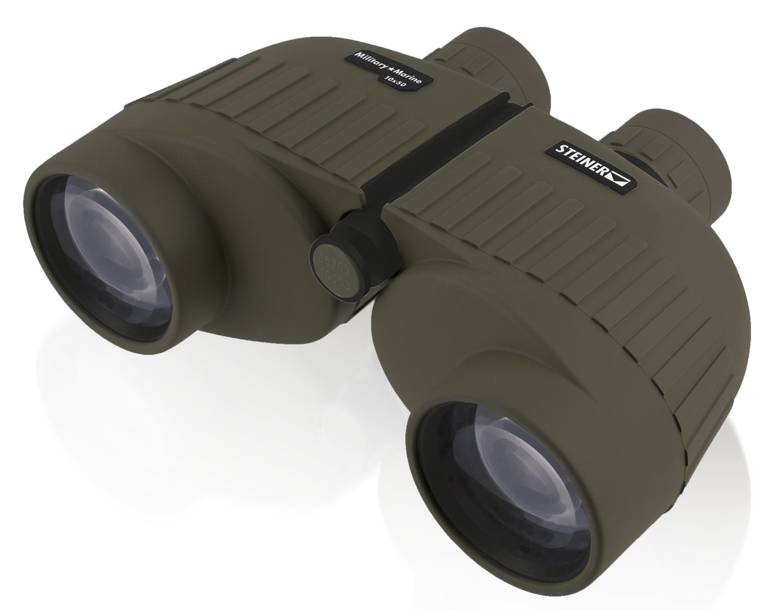 Steiner 2035 Military-Marine 10x50mm Porro Prism Binocular, Sports-Auto Focus, OD Green Makrolon w/Rubber Armor