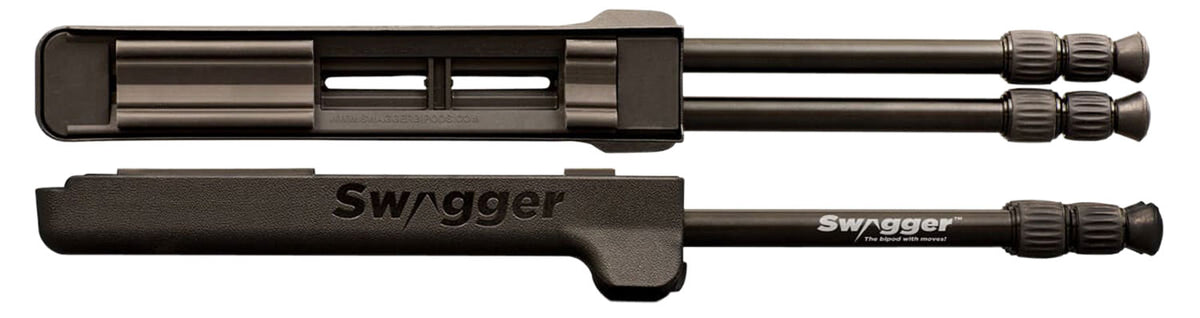 Swagger SWAGBPHT42 Hunter Bipod, 9.75"-41.25" Adjustable, Impact-Resistant Polymer