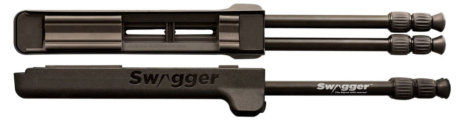 Swagger SWAGBPHT42 Hunter Bipod, 9.75"-41.25" Adjustable, Impact-Resistant Polymer