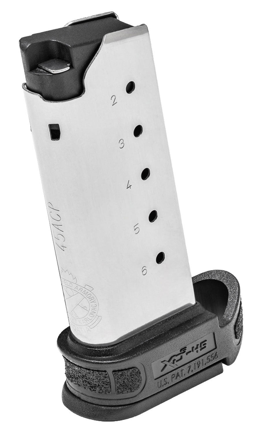 Springfield Armory XDSG5006 XD-S Mod2 6rd .45 ACP Stainless Steel Magazine