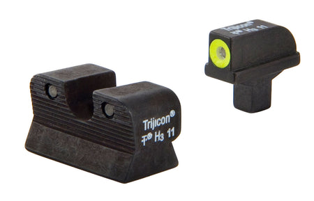 Trijicon 600514 HD Night Sights Green Tritium Yellow Outline Front for Colt 1911 Series