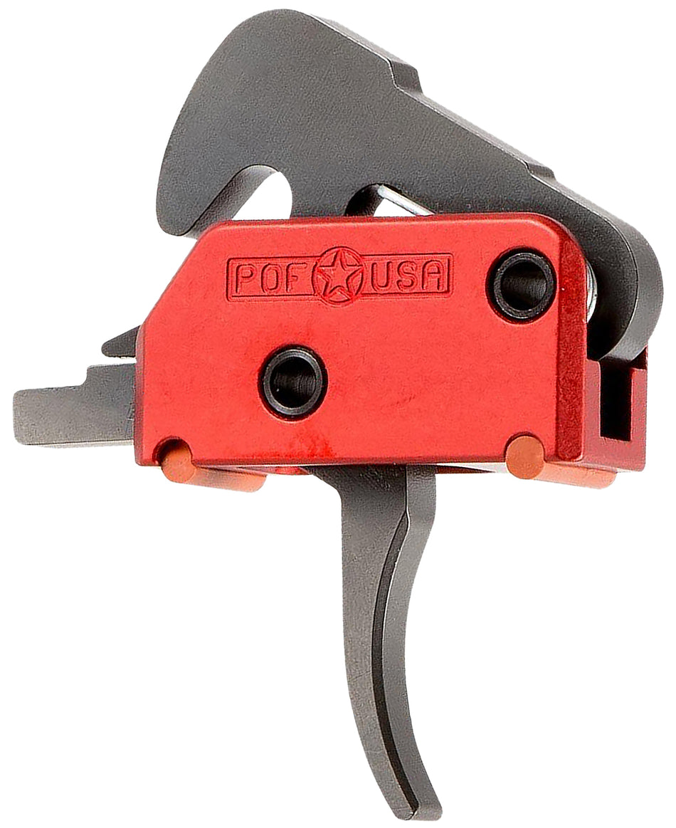 Patriot Ordnance Factory 01509 Drop-In Two-Stage Trigger Black/Red Curved AR-Platform