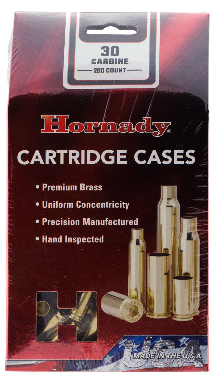Hornady 8650 Unprimed 30 Carbine Cartridge Rifle Brass Cases