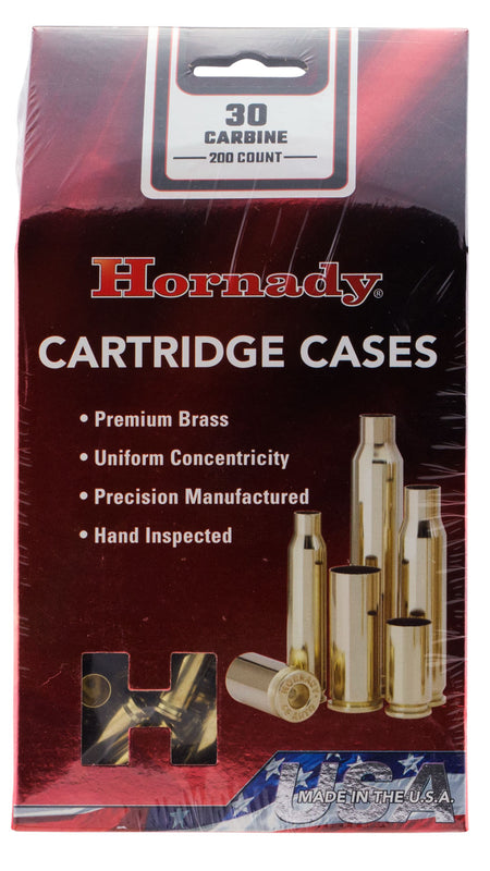 Hornady 8650 Unprimed 30 Carbine Cartridge Rifle Brass Cases