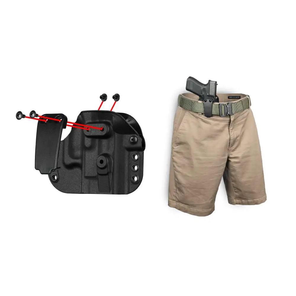 G-Code Paradigm Small Frame Multi-Fit IWB/OWB Holster Black