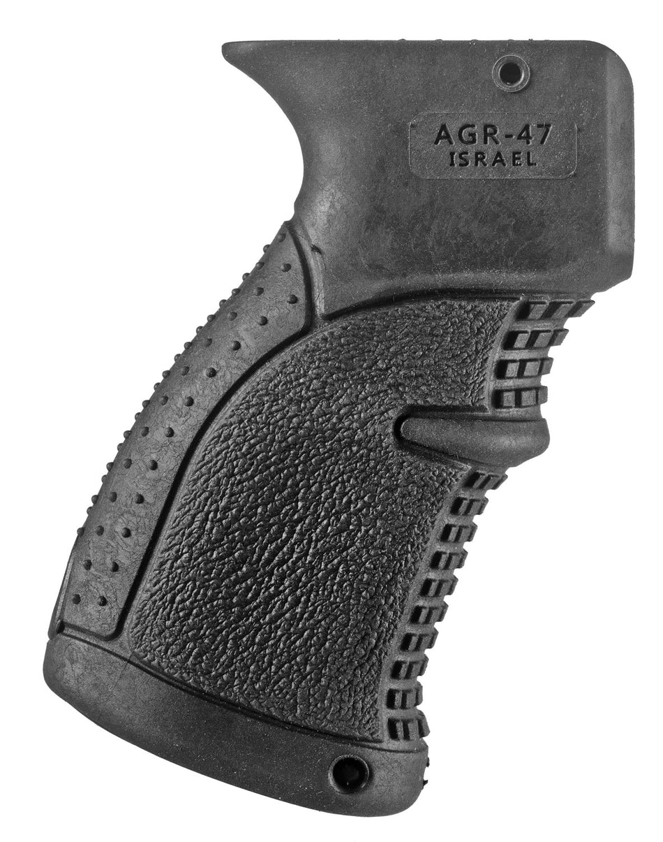 FAB Defense FXAGR47B AGR-47 Ergonomic Rubberized Pistol Grip for AK-47/74 AKS-74U Krinkov Black Polymer