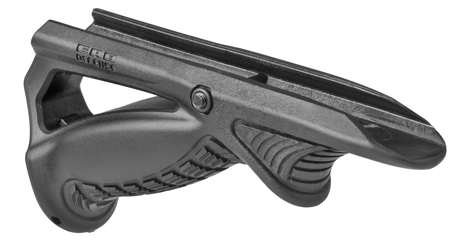 FAB Defense FXPTKB PTK Ergonomic Pointing Grip Angled with Storage Compartment Black Polymer