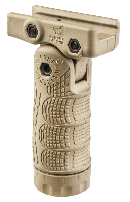 FAB Defense T-FL 7-Position Vertically Folding Foregrip Flat Dark Earth Fiberglass Polymer