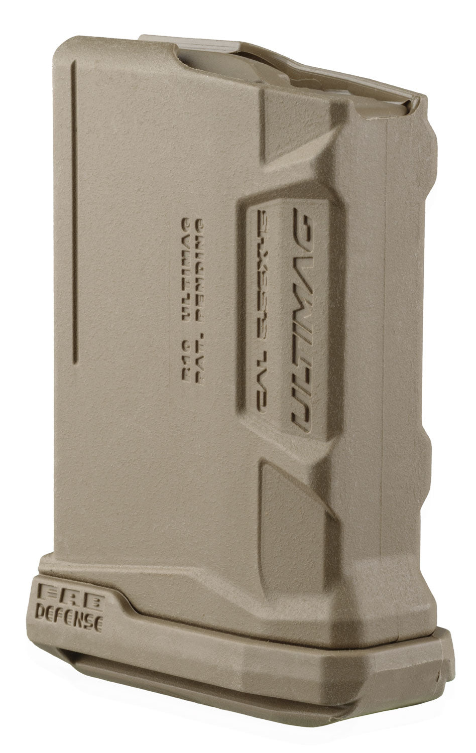 FAB Defense FXUMAGR10T Ultimag 10R 10rd 5.56x45mm NATO Magazine for AR-15/M16/M4 Flat Dark Earth Polymer and Steel