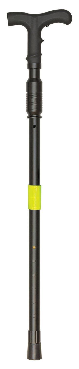 PSP ZAPCOVERTCAN Stun Gun Walking Cane Black Polymer with LED Flashlight