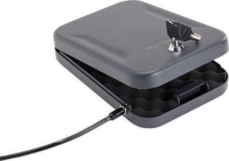Hornady 95200 Standard Lock Box Large Key Entry Black Steel Holds 1 Handgun