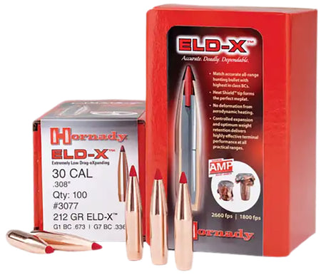 Hornady ELD-X .243 90gr All-Range Hunting Reloading Bullets 100 Per Box