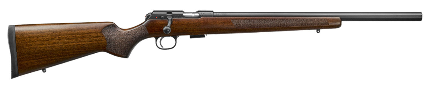 CZ-USA 02340 CZ 457 Varmint Full Size 22 LR 5+1 20.50" Black Nitride Heavy Barrel Black Nitride Steel Receiver Turkish Walnut Fixed Varmint-Style Stock Right Hand