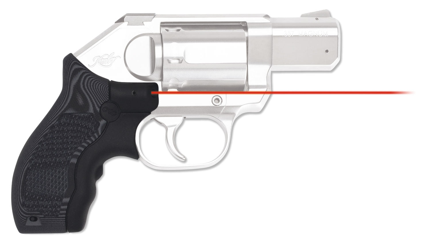 Crimson Trace 0185001 Master Series Lasergrips for Kimber K6S Revolver - Red Laser, Black/Gray G10
