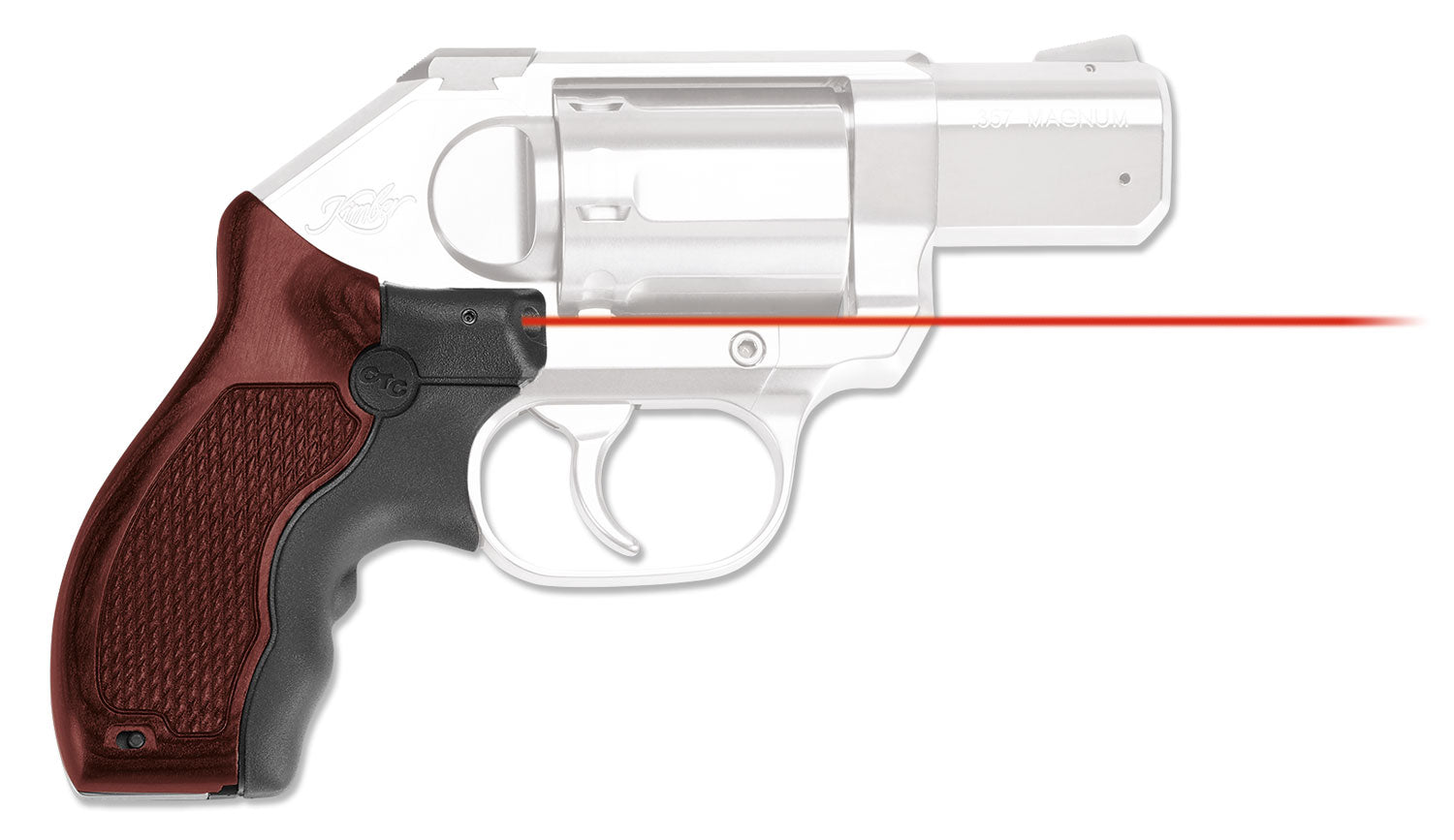 Crimson Trace 0196501 Master Series Lasergrips for Kimber K6S Revolver - Red Laser, Rosewood