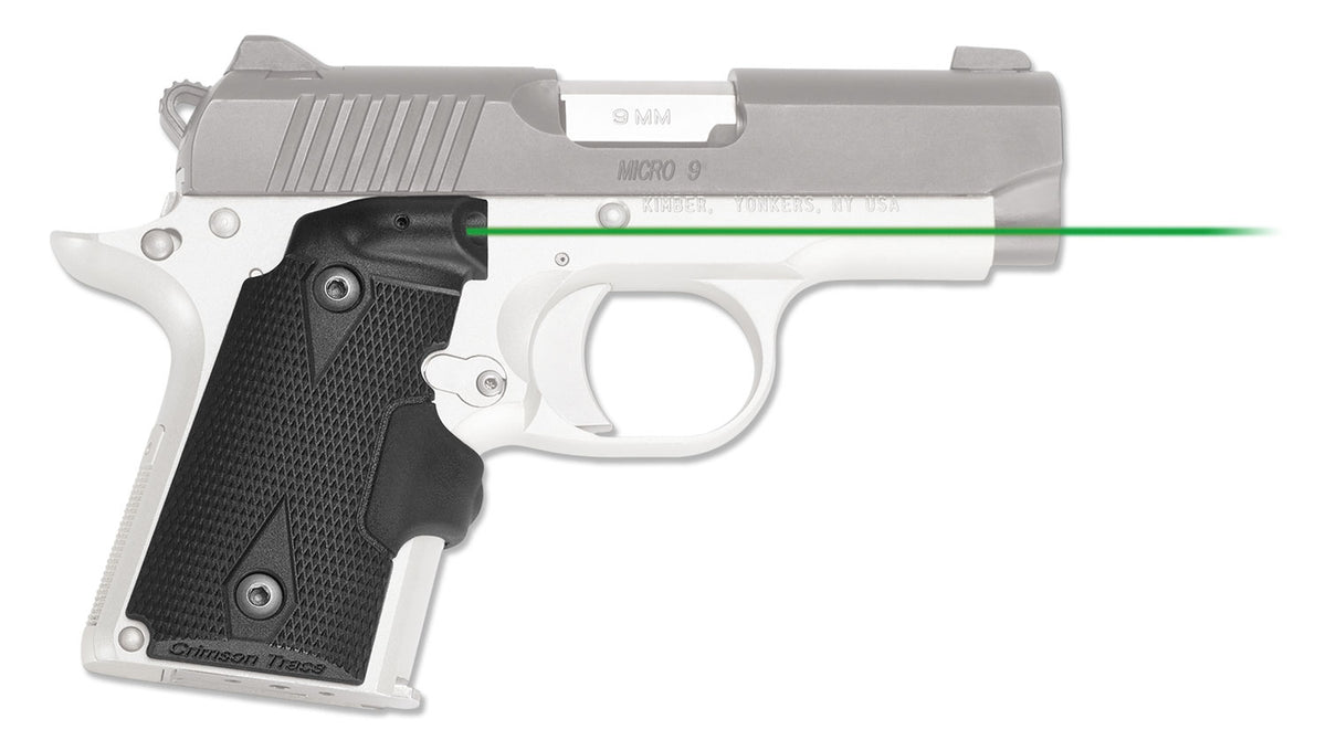 Crimson Trace 0156201 Lasergrips for Kimber Micro 9 - Green Laser, Black Polymer