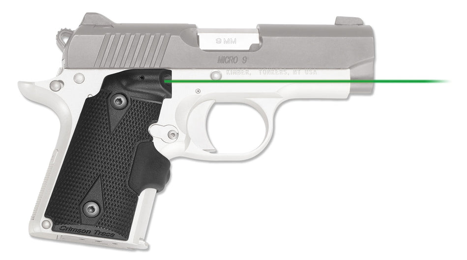 Crimson Trace 0156201 Lasergrips for Kimber Micro 9 - Green Laser, Black Polymer