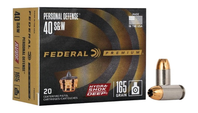 Federal P40HSD1 Premium Personal Defense Hydra-Shok Deep Hollow Point ...