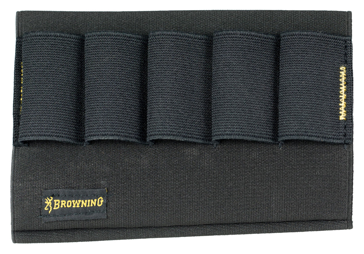 Browning 129051 Stock Option Elastic Nylon 5-Round Shotgun Buttstock Shell Holder