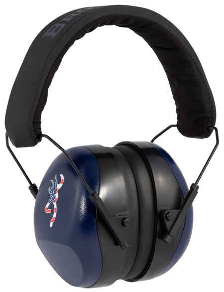 Browning Buck Mark II Hearing Protector Earmuff 27 dB NRR Over-the-Head Blue/Black Adult