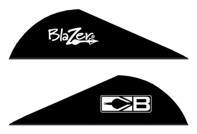 Bohning Blazer 2in Solid Black Arrow Vanes 36-Pack