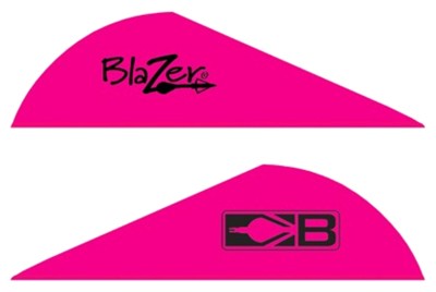 Bohning Blazer 2in Solid Hot Pink Arrow Vanes 36-Pack