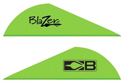 Bohning Blazer 2in Solid Neon Green Arrow Vanes 36-Pack