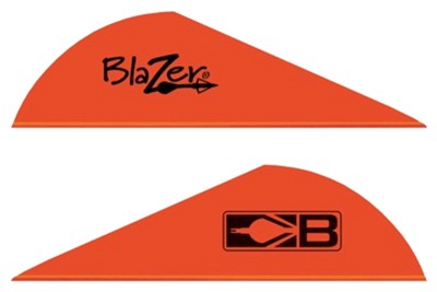Bohning Blazer 2in Solid Neon Red Arrow Vanes 36-Pack