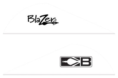 Bohning Blazer 2in Solid White Arrow Vanes 100-Pack