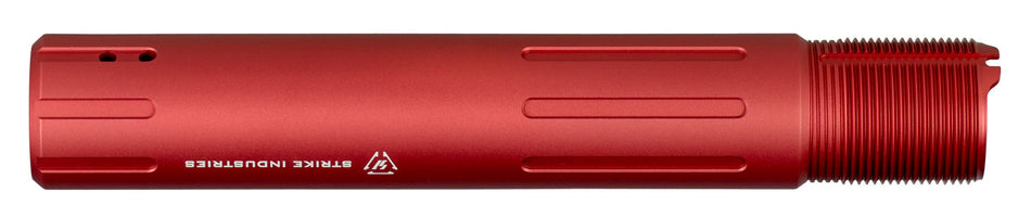Strike Industries AR Carbine Pistol Receiver Extension Tube Red Anodized 7075-T6 Aluminum