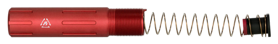 Strike Industries AR Pistol Buffer Tube Slick Version Red Anodized 7075-T6 Aluminum with Buffer & Spring