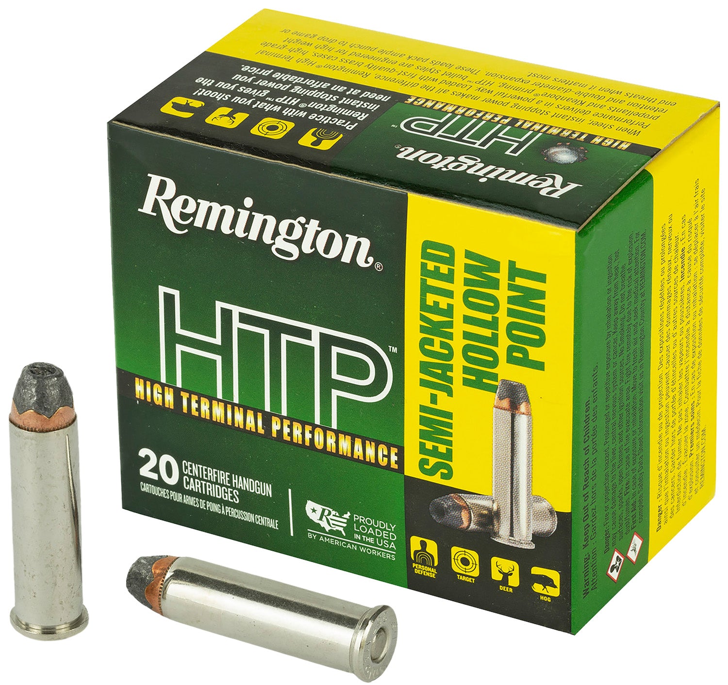 Remington 22231 HTP Semi Jacketed Hollow Point HP 158 Grain .357 Magnum